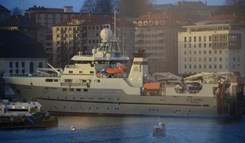 Forskningsskipet G.O.Sars i Bergen Havn